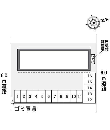 桜町(30004)の駐車配置図