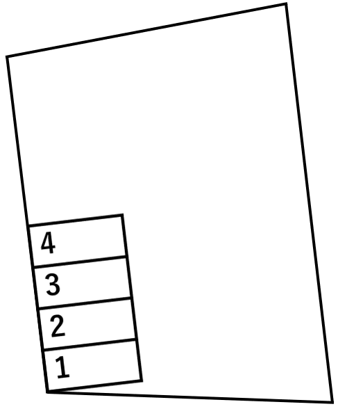 旧大同ふれあい店駐車場の駐車配置図