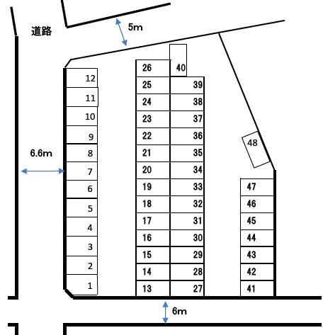 NK駐車場の駐車配置図