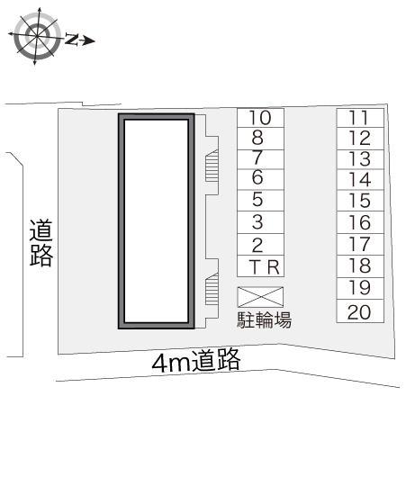 ＢＬＯＳＳＯＭ(13269)の駐車配置図