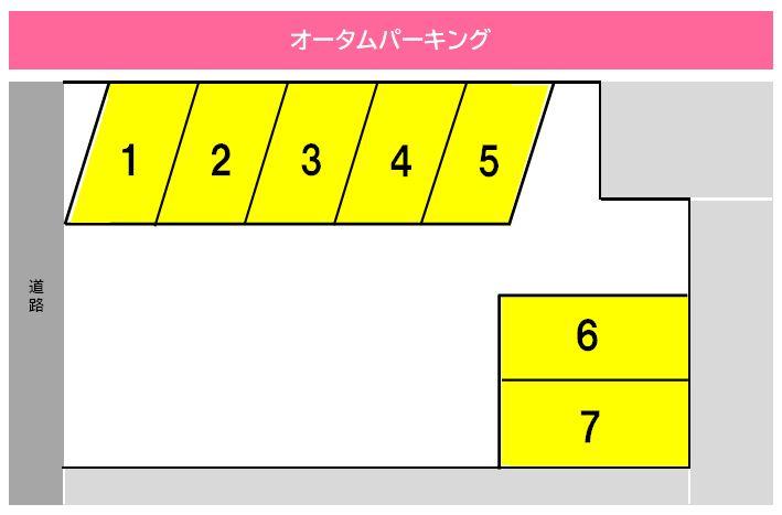 オータムパーキングの駐車配置図
