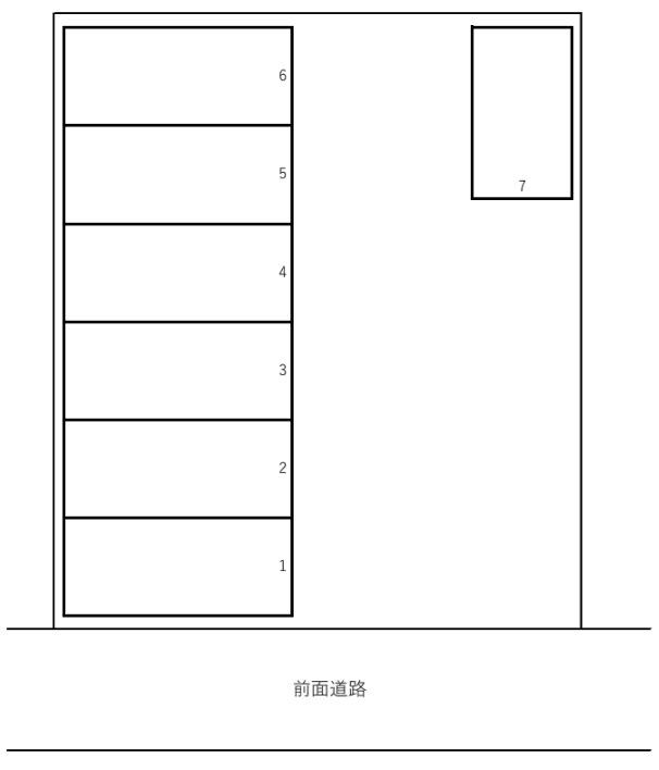 アイジャパンガレージの駐車配置図