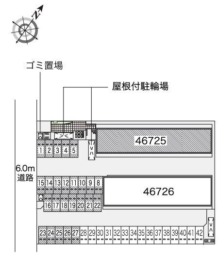 バーン　ディーⅠ(46725)の駐車配置図