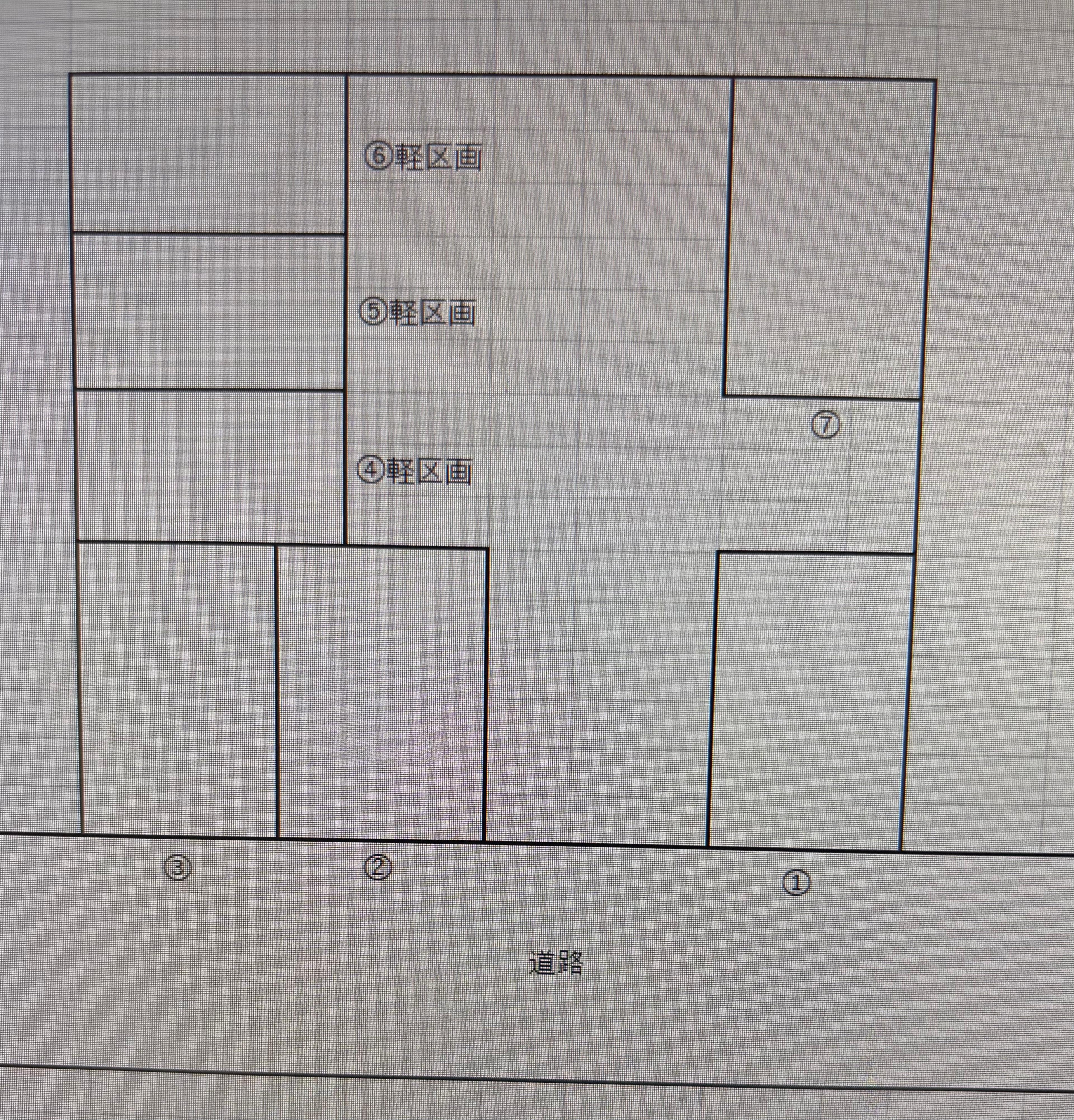 新生いろはパーキングの駐車配置図