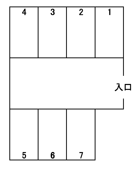 アイビス共栄駐車場の駐車配置図