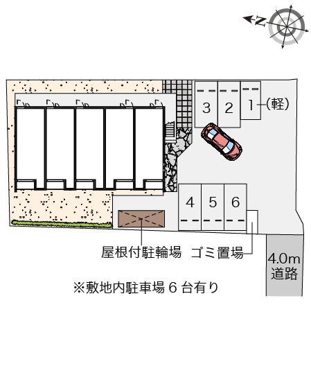 クレイノＭＡＲＥ(56422)の駐車配置図