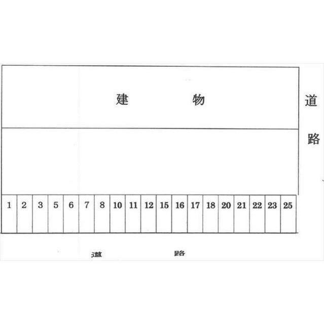 割出パーキングの駐車配置図