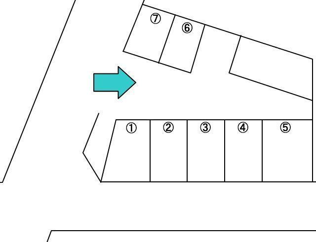 桜町前沢駐車場の駐車配置図