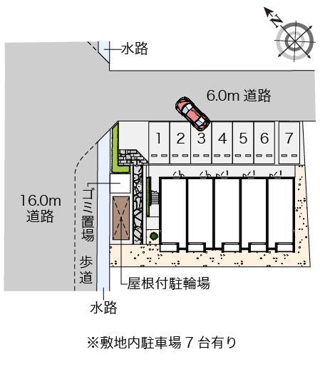 ミランダストーンイエロー加古川(56827)の駐車配置図
