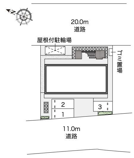 サンヴィレッジ(45168)の駐車配置図