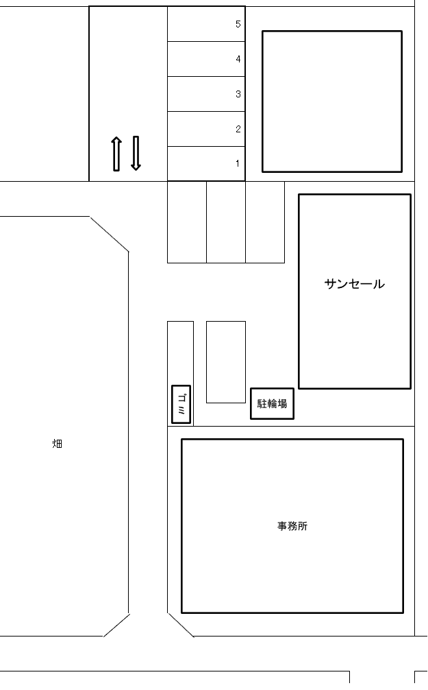 荒井浩司駐車場の駐車配置図