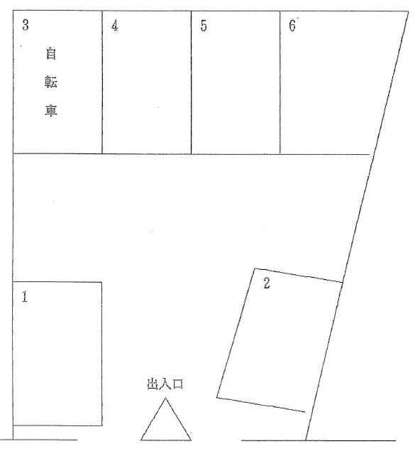 K’ｓコート駐車場の駐車配置図
