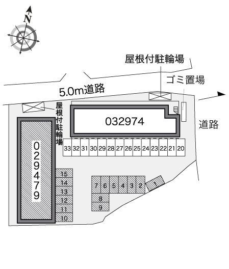 きじの里Ｆ(29479)の駐車配置図