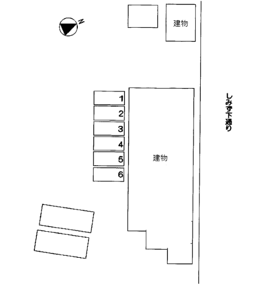 シティコア内海駐車場の駐車配置図