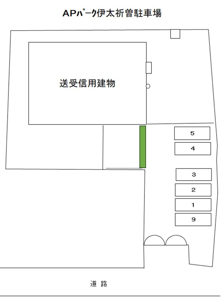 ＡＰパーク伊太祈曽の駐車配置図