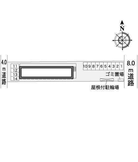 ティア(39017)の駐車配置図