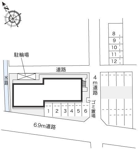 まついⅡ(19002)の駐車配置図