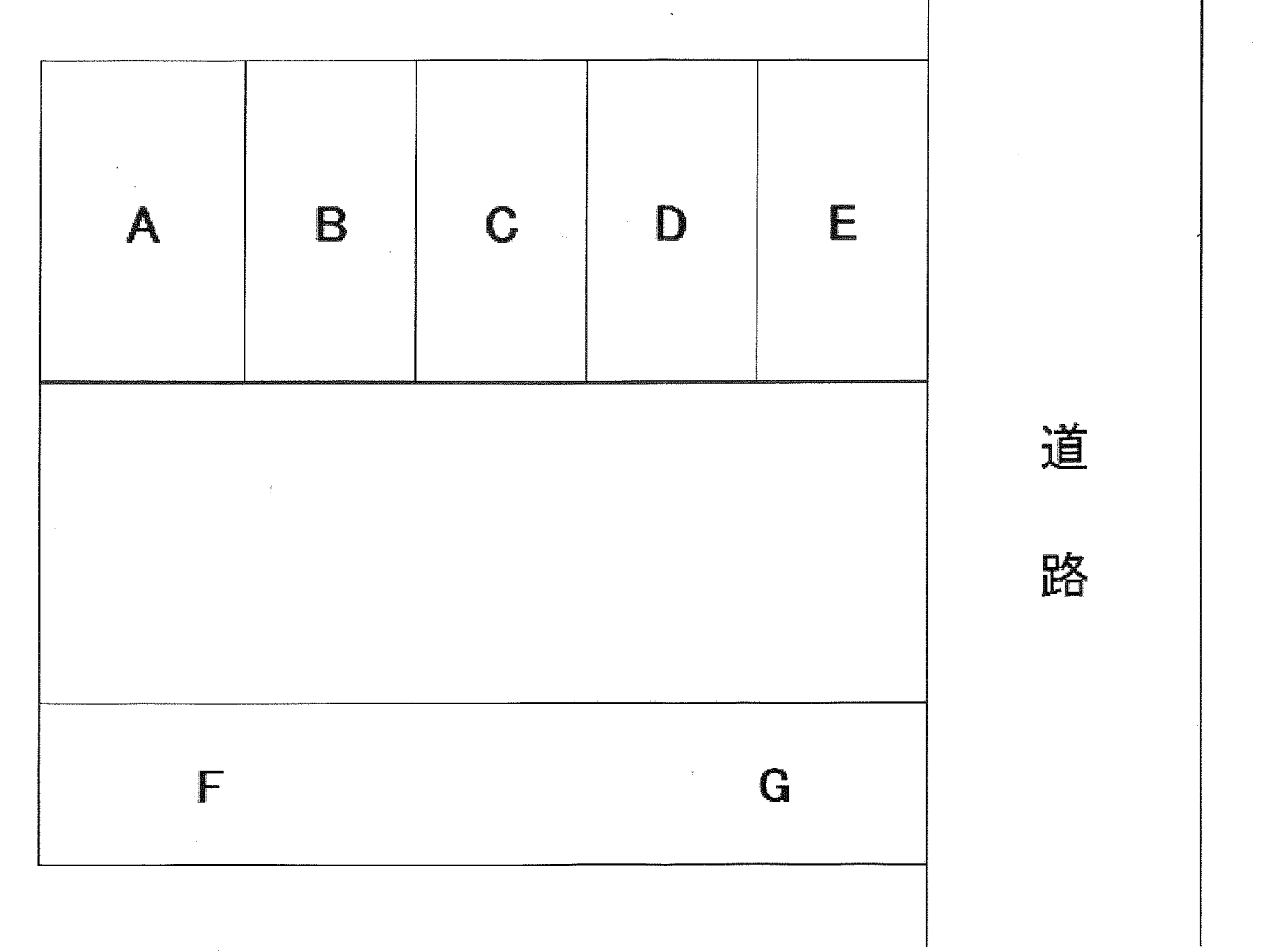 上浜町3丁目駐車場の駐車配置図