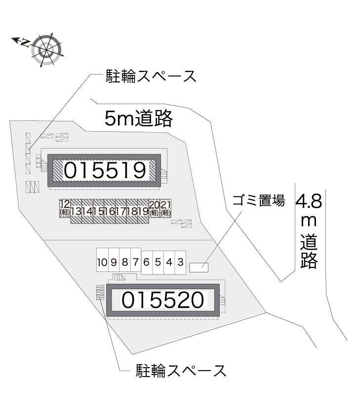 サンハイムＡ(15519)の駐車配置図