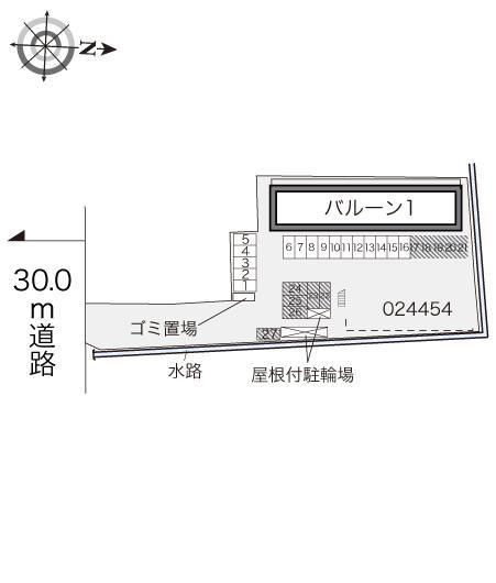 バルーン２(24454)の駐車配置図
