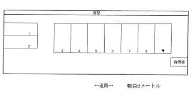小泉パーキングⅡの駐車配置図