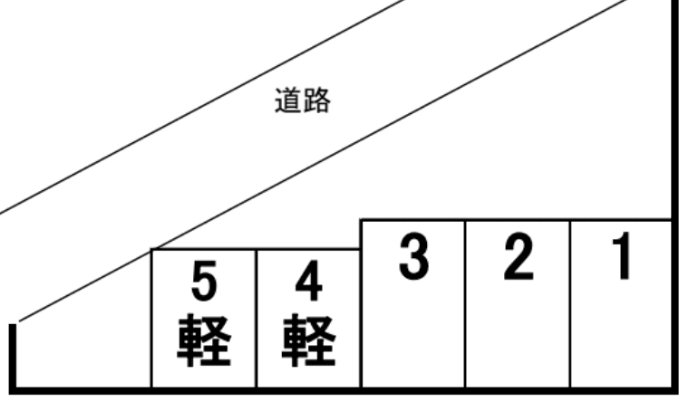 萱島駅前パーキングの駐車配置図