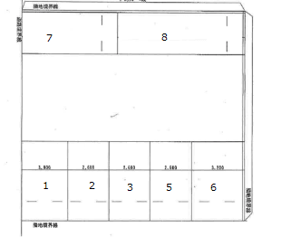 生松台小串駐車場の駐車配置図