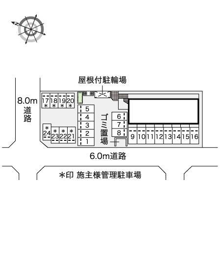 シェルパ日進(41730)の駐車配置図