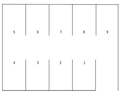 Ae PARKINGの駐車配置図
