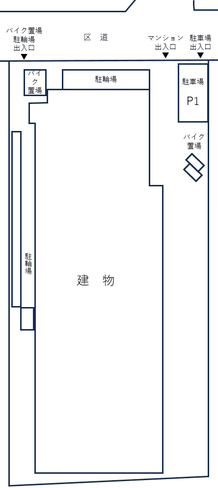 ブライズ世田谷桜丘の駐車配置図