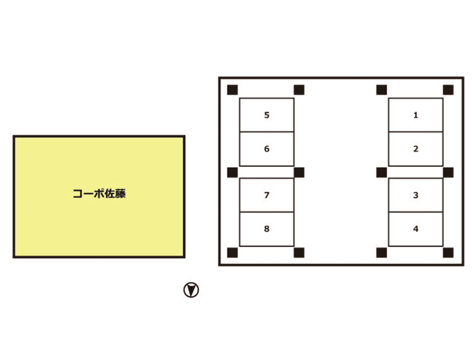 パーキング佐藤の駐車配置図