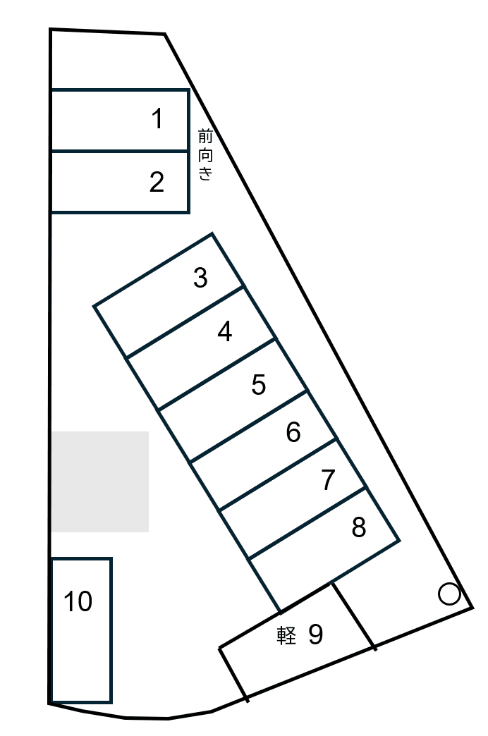 三室齋藤パーキングの駐車配置図