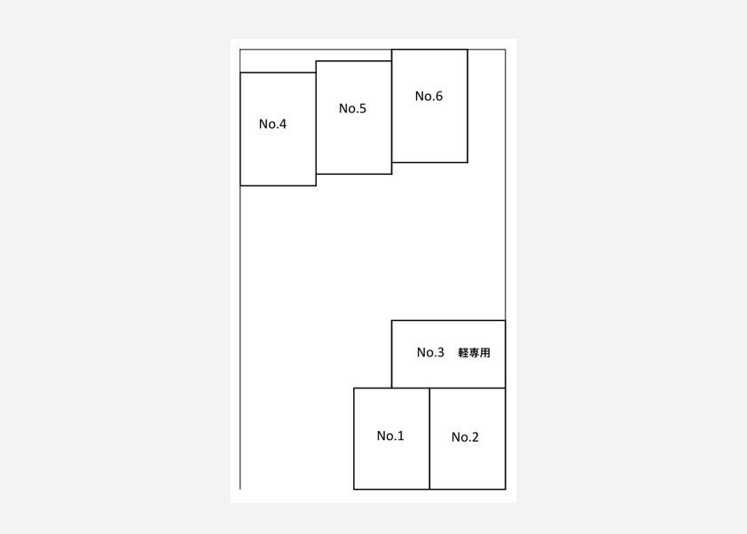 浜竹1丁目オマツー駐車場の駐車配置図