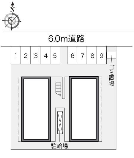 陣原(23894)の駐車配置図