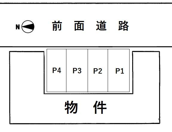 葵ｺｰﾎﾟﾗｽ駐車場の駐車配置図