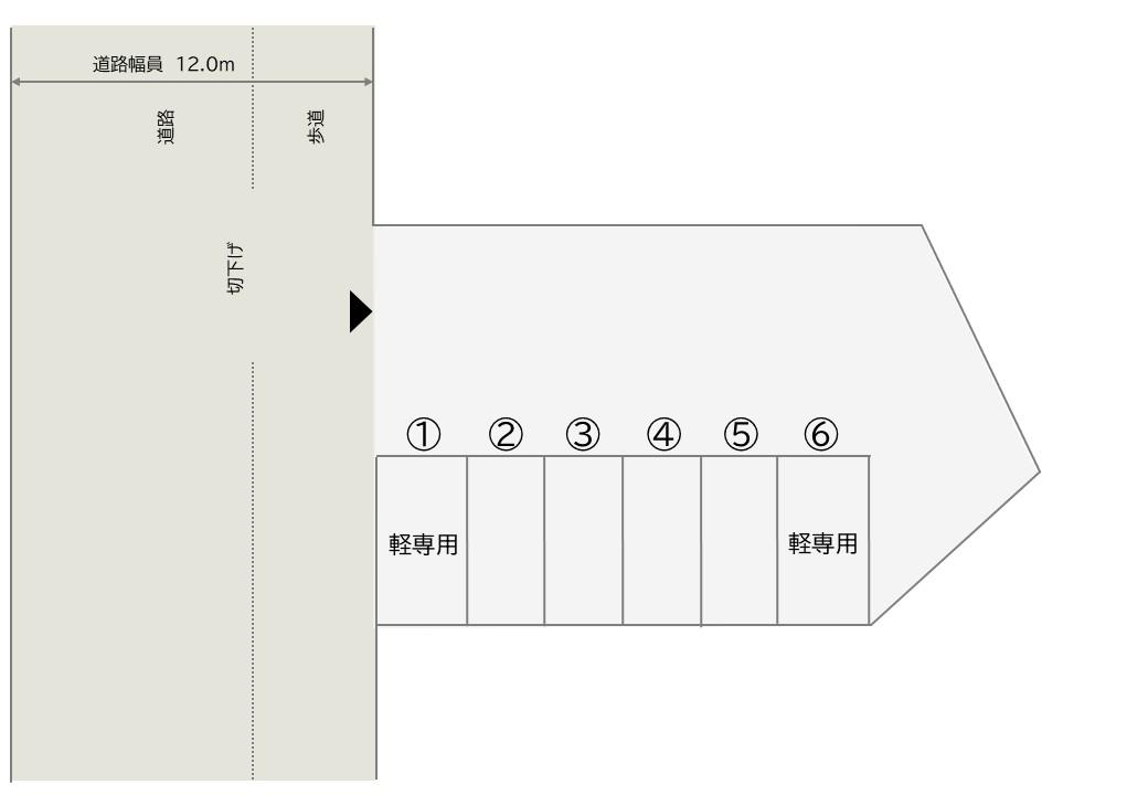 椿山SK1の駐車配置図