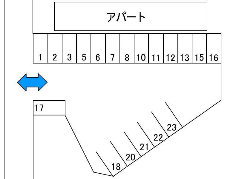 南守谷第3駐車場の駐車配置図