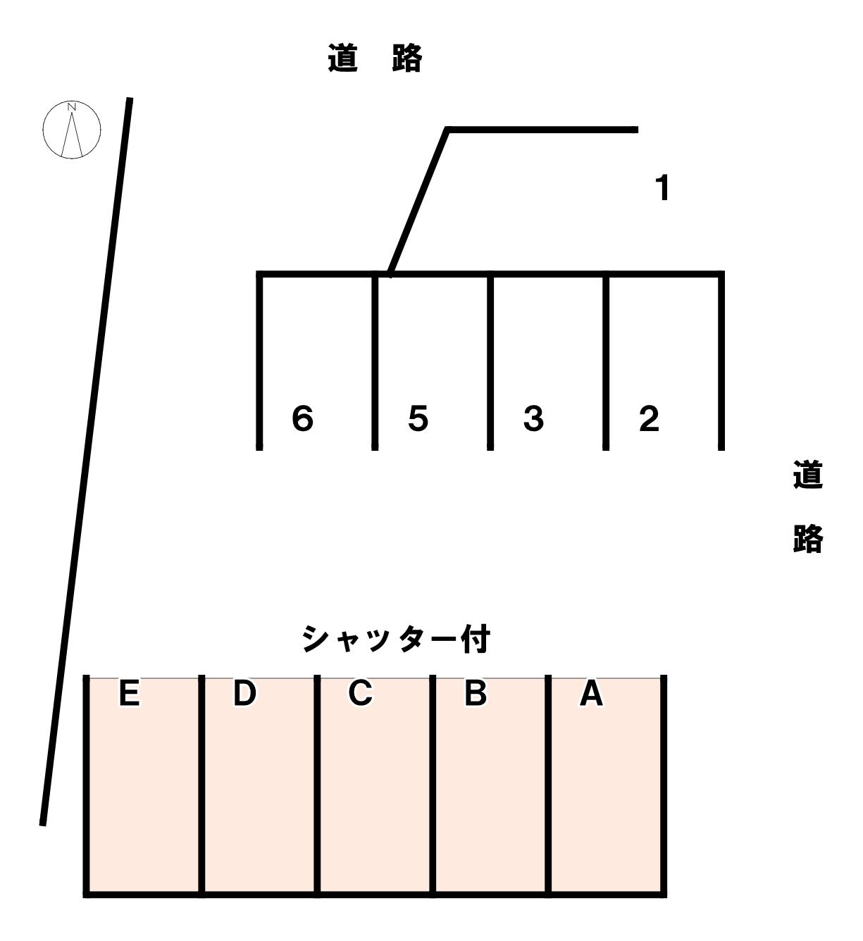 401柳島町駐車場の駐車配置図