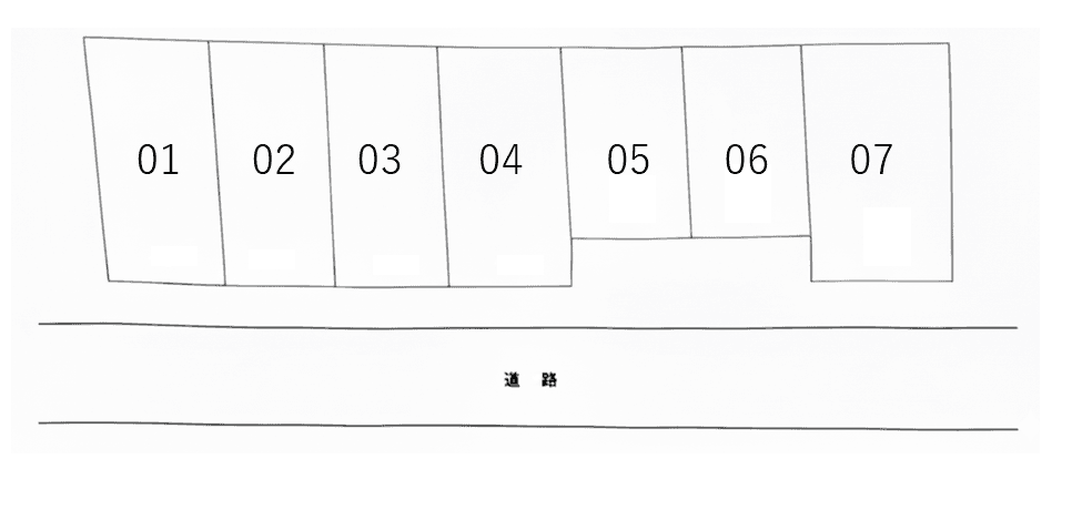 井藤駐車場①の駐車配置図