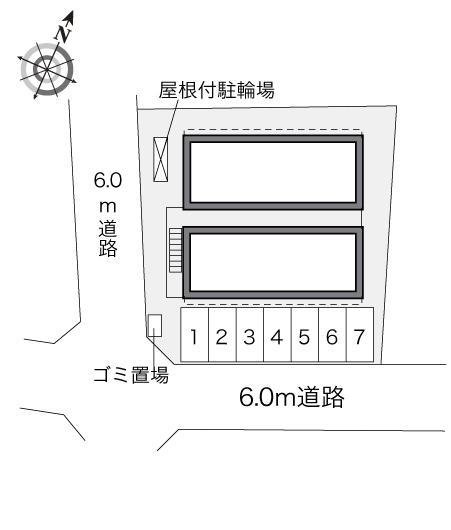 カームヒルズ(32755)の駐車配置図