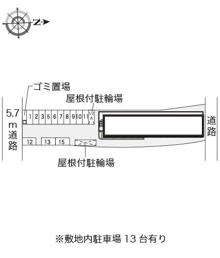エスペランサ石切(16350)の駐車配置図