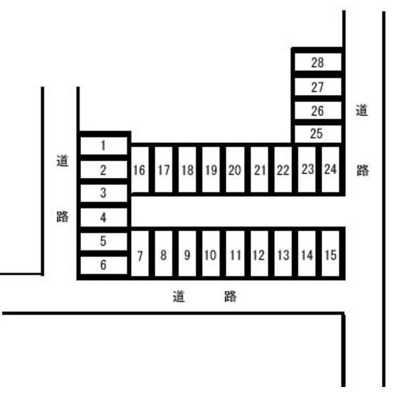 PD和田駐車場の駐車配置図
