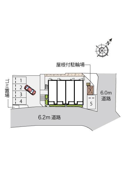 クレイノ坊主山(55800)の駐車配置図
