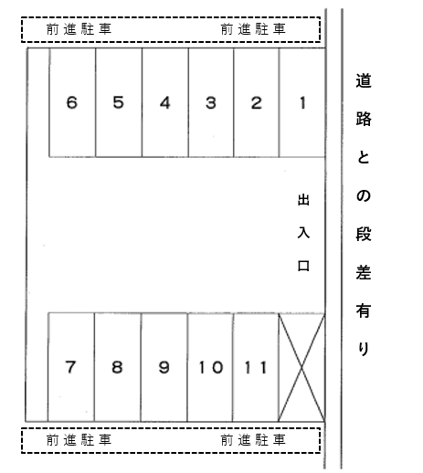 加107853駐車場の駐車配置図