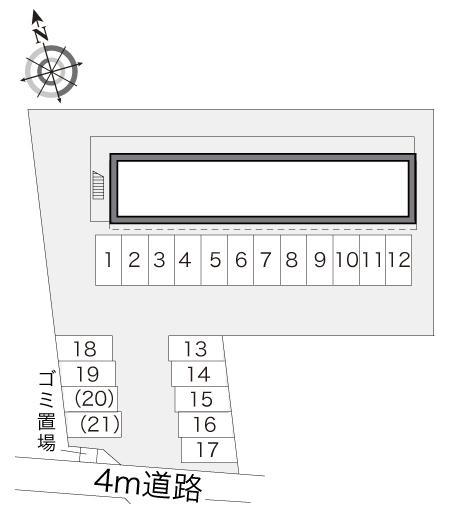 シャルム２１(14516)の駐車配置図