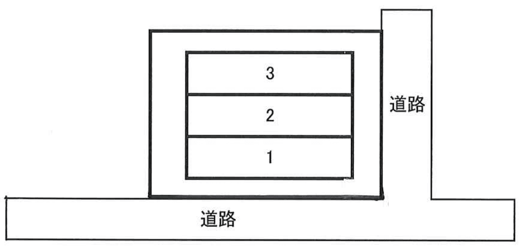 第２地類根駐車場の駐車配置図