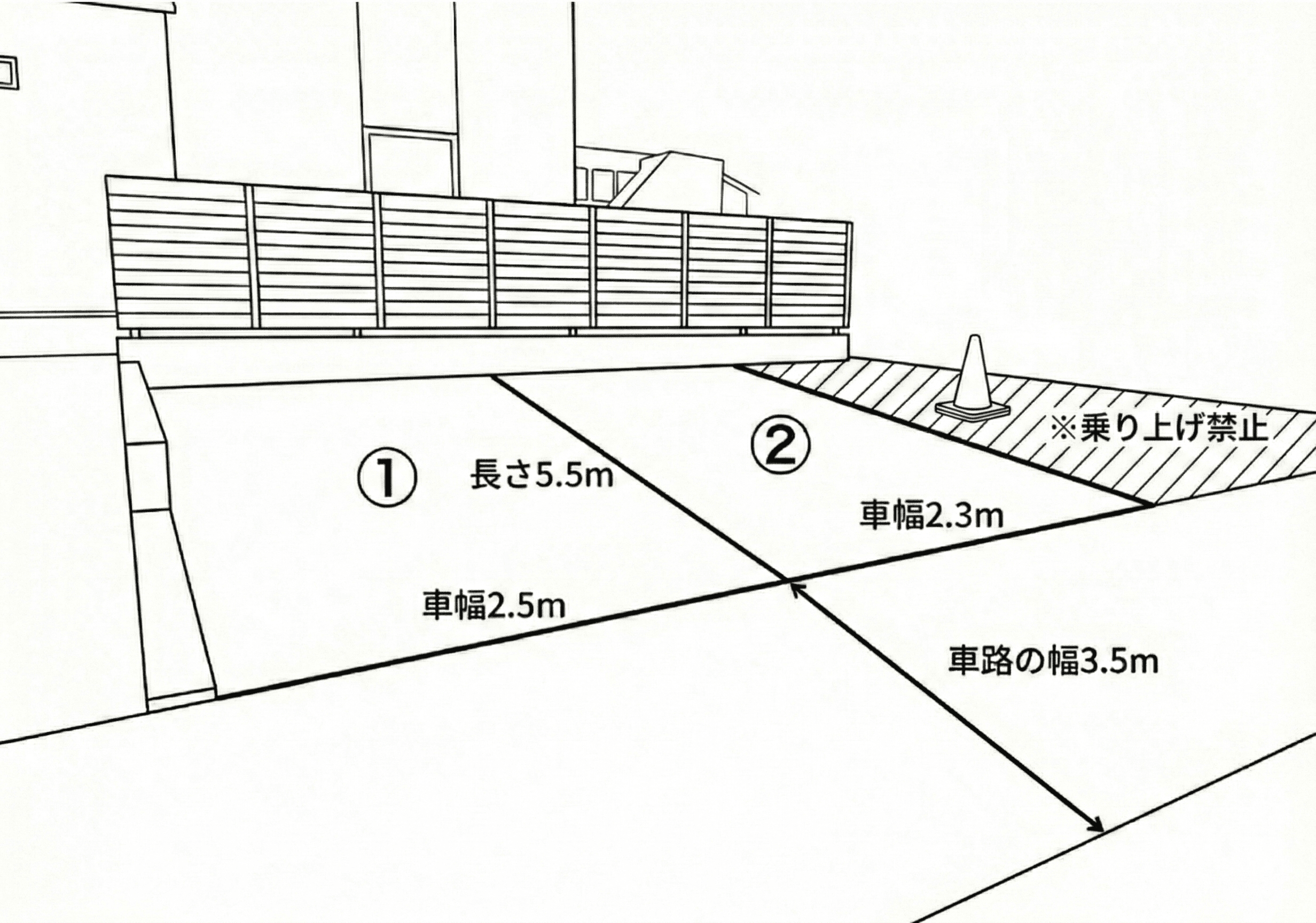 T's parkingの駐車配置図