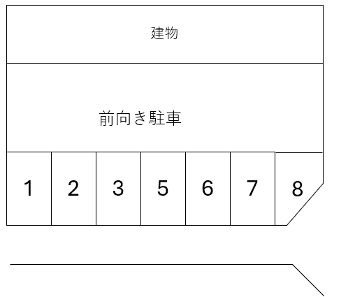 東野町西２丁目３番６の内の駐車配置図
