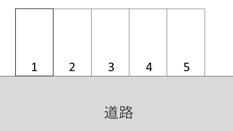 浦和美園第一駐車場の駐車配置図