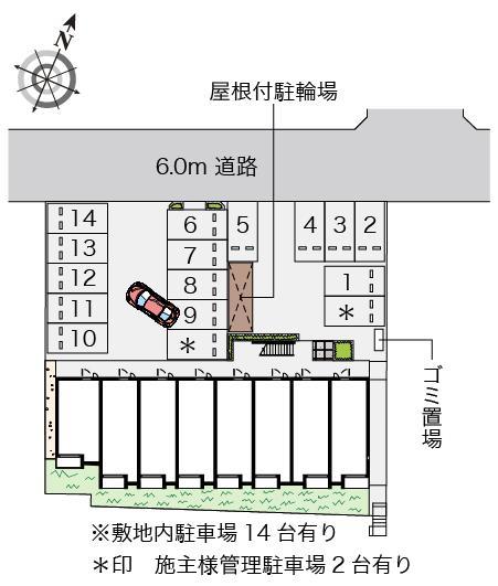 ミランダ東山台(55673)の駐車配置図